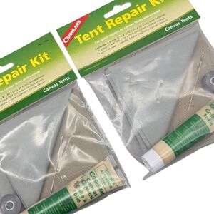 2 Pack NEW Coghlan's Tent Repair Kit Canvas Gray Utility NEW Emergency Fix Tear